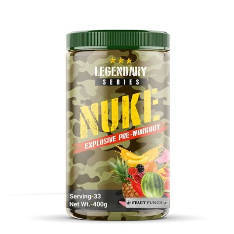 Bigflex Nuke Pre Workout Powder| 33 Servings |Energy Booster|Muscle ...