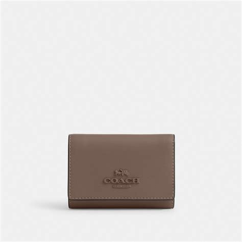 Coach Micro Wallet Gold Dark Stone – Kicks Machine
