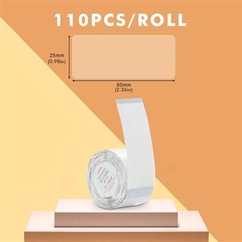 Buy Label Maker Tape Compatible for NIIMBOT D101, Label Printer Paper ...