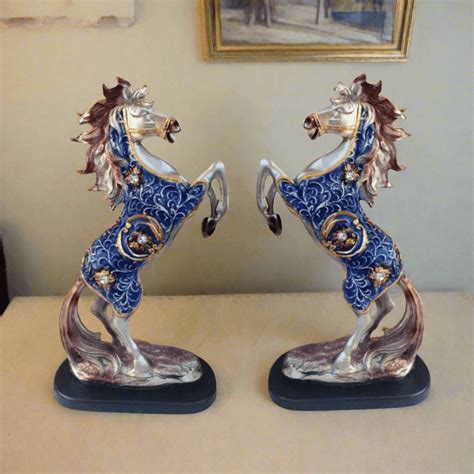 ALiLa Jumping Horse Antique Designer Exclusive Vastu Showpiece Idol St ...
