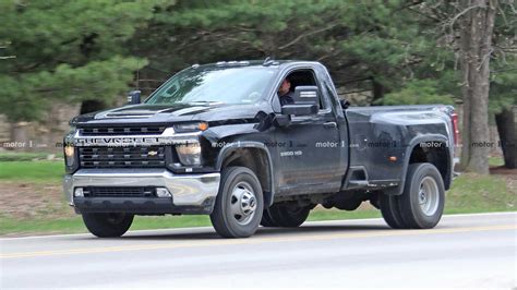 2020 Chevy Silverado HD Single Cab Dually Spied Fully Undisguised