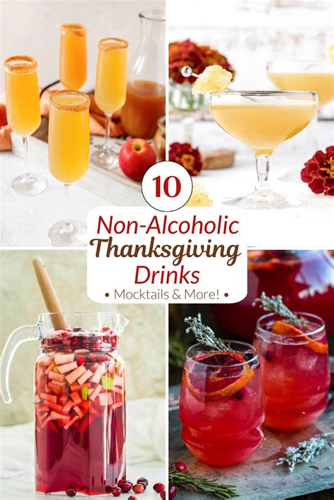 Non-Alcoholic Thanksgiving Drinks: Mocktails & More!