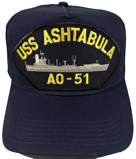 Buy EC USS Ashtabula AO-51 Ship HAT - Navy Blue - Veteran Owned ...
