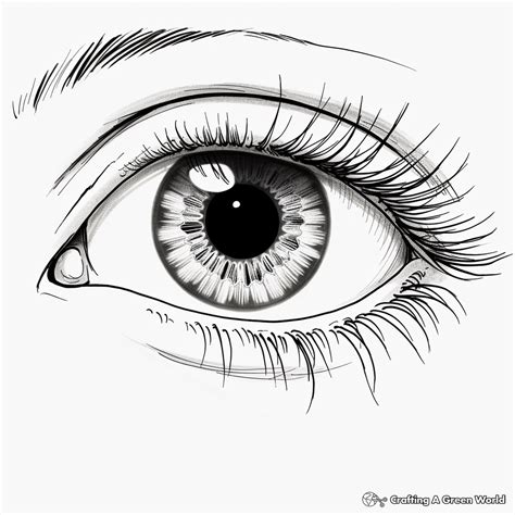 Eye Coloring Sheet For Kids