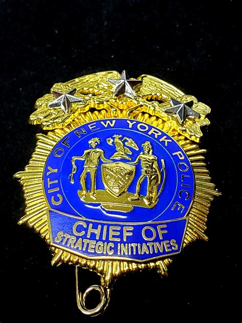New York NYPD Chief of Strategic Initiatives - COLLECTORS-BADGES.COM