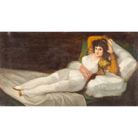 At Auction: ESCUELA ESPAÑOLA, S. XIX, La maja vestida