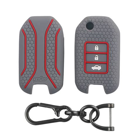 Keycare silicone key cover and keyring fit for : City, Wr-v flip key