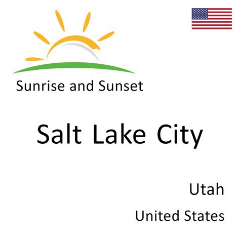 Sunrise and Sunset Times in Salt Lake City, Utah, United States