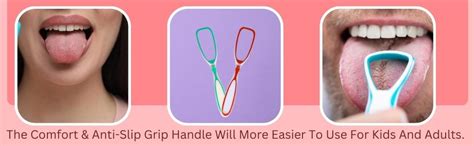 Nurpi plastic single handle Tongue Cleaner for Fights Bad Breath Oral ...