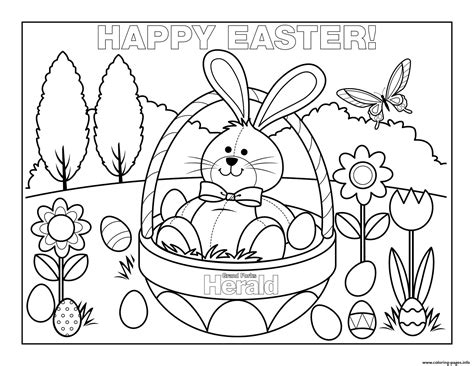 Free Printable Full Size Easter Bunny Coloring Pages Use These Printable Templates And Coloring ...
