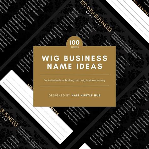 Cute Names For Wig Business