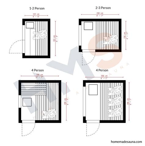 Sauna Sizes & Layouts: The ultimate guide to sizing your outdoor sauna ...