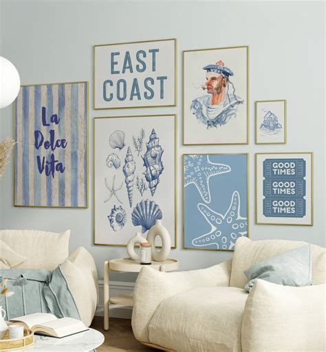 Coastal Waves Gallery Wall Art Set for Home Decor – Asianmonk