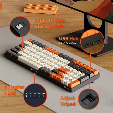 RKROYALKLUDGE RK ROYAL KLUDGE RK100 Wireless Mechanical Keyboard India ...