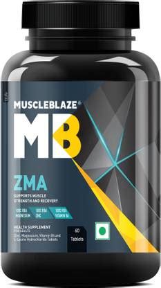 MUSCLEBLAZE ZMA ( Zinc, Magnesium Aspartate, Vitamin B6) for Muscle ...
