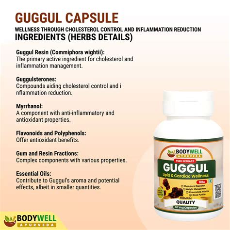 Guggul Extract Capsules, Benefits, Ingredients, Uses, Reviews, Price ...
