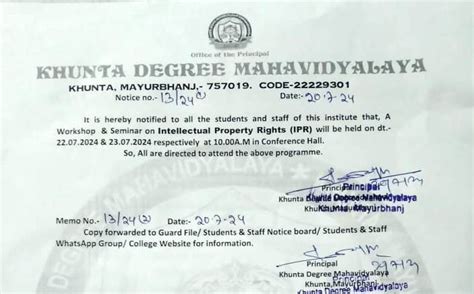 Welcome to the Official Website of Khunta Degree Mahavidyalaya | IPR ...
