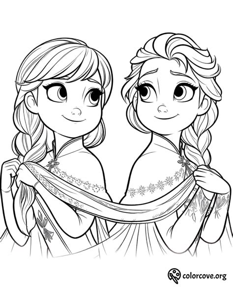 Mini Frozen Printable Coloring Pages