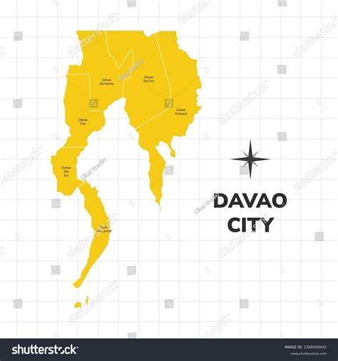 Davao City Map Illustration Map City Stock Vector (Royalty Free) 2368408443 | Shutterstock