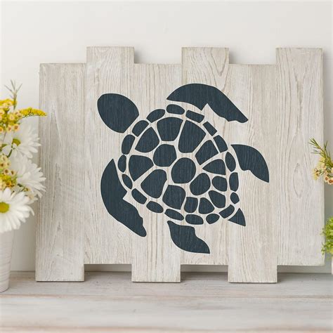Buy Turtle Stencil - Reusable Stencils for Painting - Mylar Stencil for ...