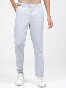 KETCH Slim Fit Men Light Blue Trousers - Buy KETCH Slim Fit Men Light ...