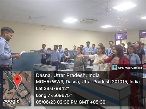 Pledge taking on World Environment Day in IMSEC Ghaziabad