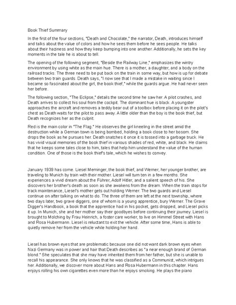 The Book Thief Summary