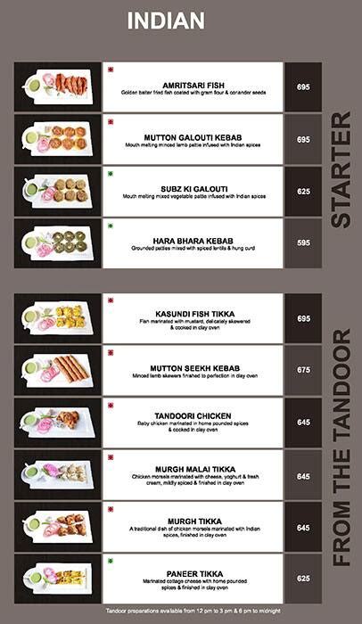 Menu at Royal Bistro Brewery, New Delhi