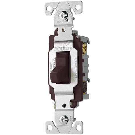 Eaton 20-amp 3-way Toggle Light Switch, Brown CS320B-SP-L at Lowes.com