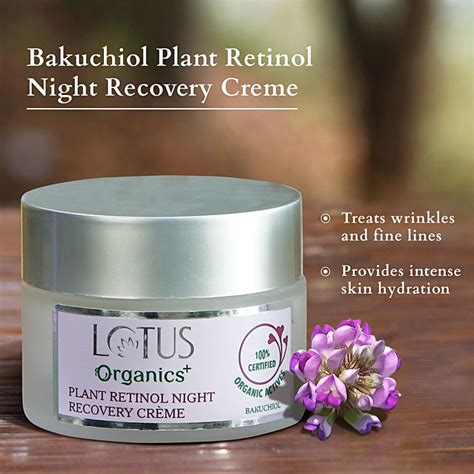Lotus Organics+ Bakuchiol Plant Retinol Night Recovery Crème (50 gm ...