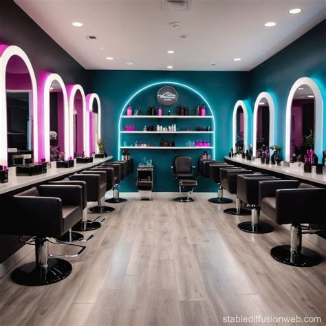 Modern Hair Salon Haven | Stable Diffusion Online