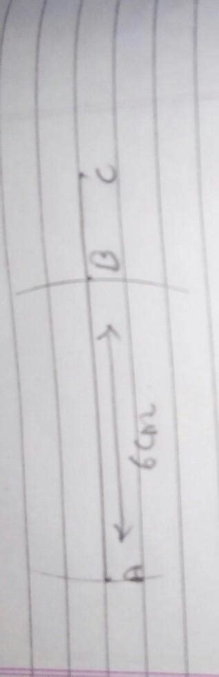 Draw a line segment AB =6cm - Brainly.in