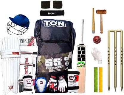 SS Economy Complete Kit Men's Size with Kashmir Willow Bat and Spofly ...