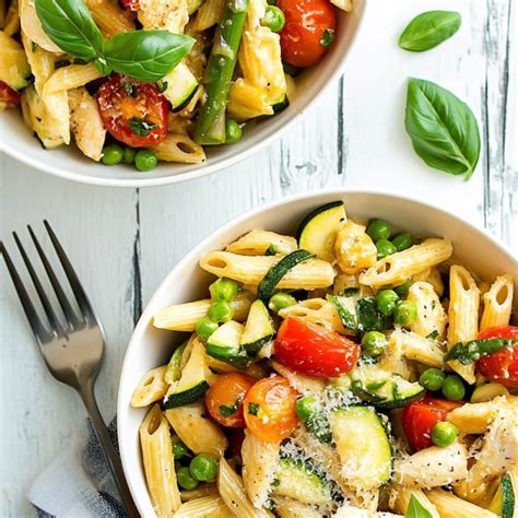 Chicken Pasta Primavera - Insanely Good