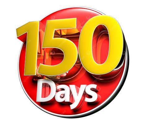 150 Days 3d Gold Guarantee, Days, Day, Label PNG Transparent Image and ...