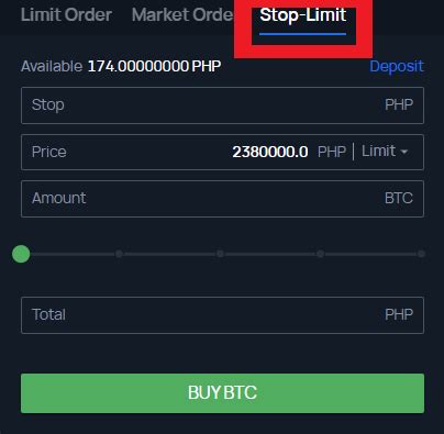 Image result for Stop Limit Order Sell Example Coinbase Pro