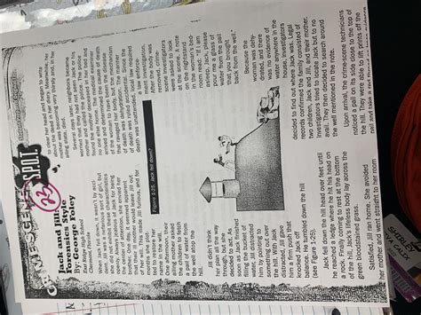 Jack and Jill Forensics Style Answer the following questions based on ...