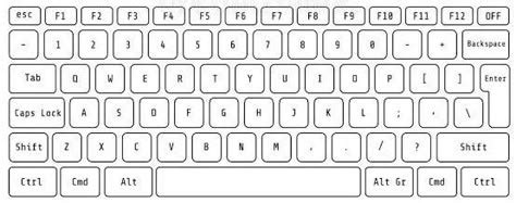 Image result for Blank Keyboard Drawing
