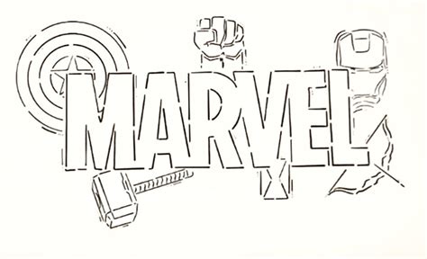 Image result for Marvel Logo Drawing