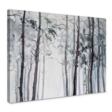 Canvas Print Watercolour Forest | wall-art.com