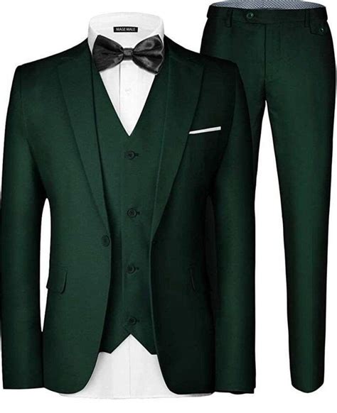 New Stylish Bottle Green Color 3 Piece Suit for Men for Wedding Party ...