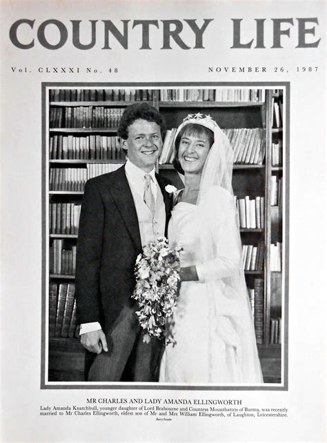 Mr Charles & Lady Amanda Ellingworth, Lady Amanda Knatchbull Country L ...