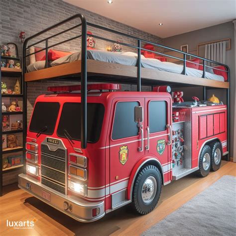 Childs Fire Truck Bed: Building a Sleep Haven with Playful Firefighter ...