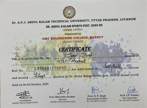 Achievements | MIET Meerut