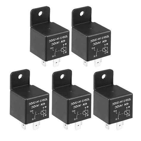 5 Pcs Car Relay 4 Pin 12V 40Amp SPST Model JD2912-1H-12VDC 40A 14VDC ...