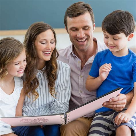 Buy ThxMadam Pink Scrapbook Photo Album Wedding Guest Book 3 Ring ...