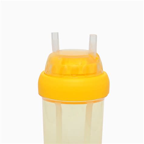 Dual Sipper 560mL Yellow Bottle for Kids – Kidspark