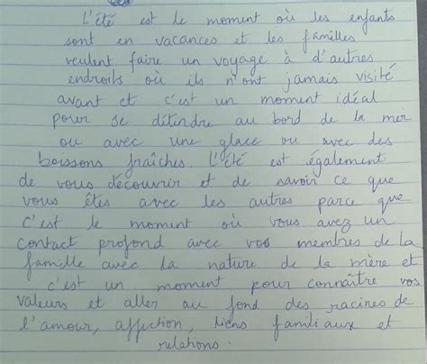 Some lines on summer in french - Brainly.in