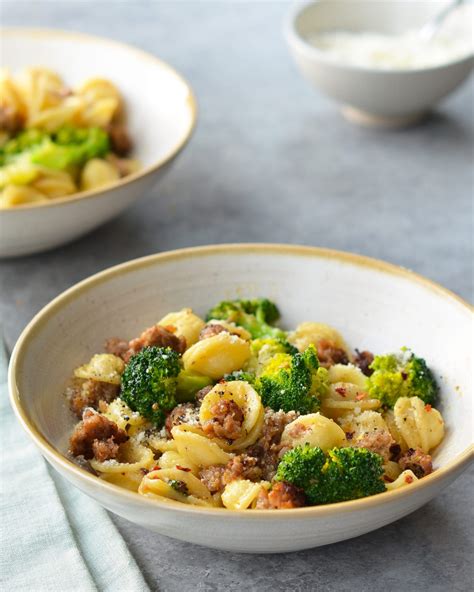 Orecchiette with Sausage and Broccoli - Once Upon a Chef
