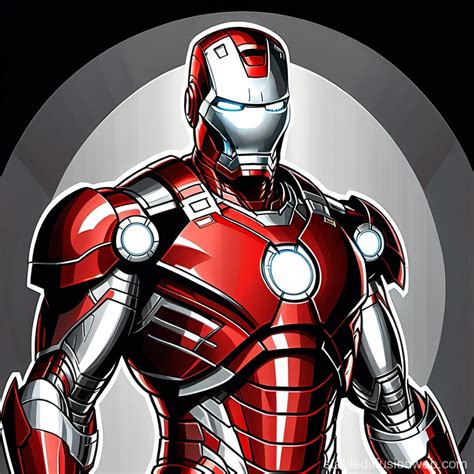 red and silver iron man suit that is aerodynamic Prompts | Stable ...